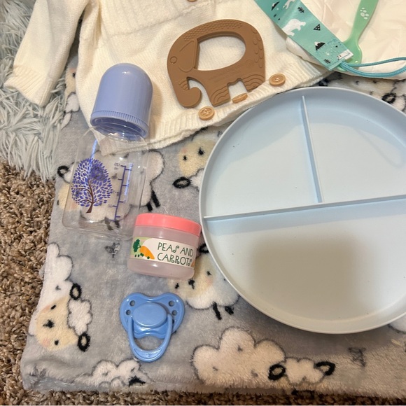 Reborn Baby Boy Doll Cloth Body Full Silicone Vinyl Limbs & Accessories (NEW) - Picture 12 of 12